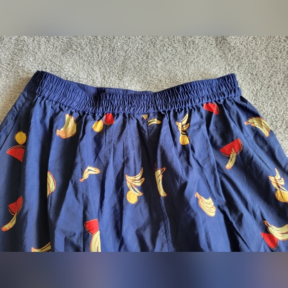Modcloth A-Line Midi Skirt Fruit Print Size Med - Picture 6 of 6